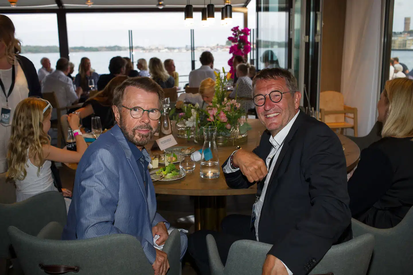 EQT-stifter Conni Jonsson (t.h.) og ABBA-stjerne Björn Ulvaeus (t.v.) har tidligere sammen investeret i hoteller og restauranter og står også bag ABBA-museet i Stockholm. Arkivfoto: Ivan Da Silva/TT/Ritzau Scanpix