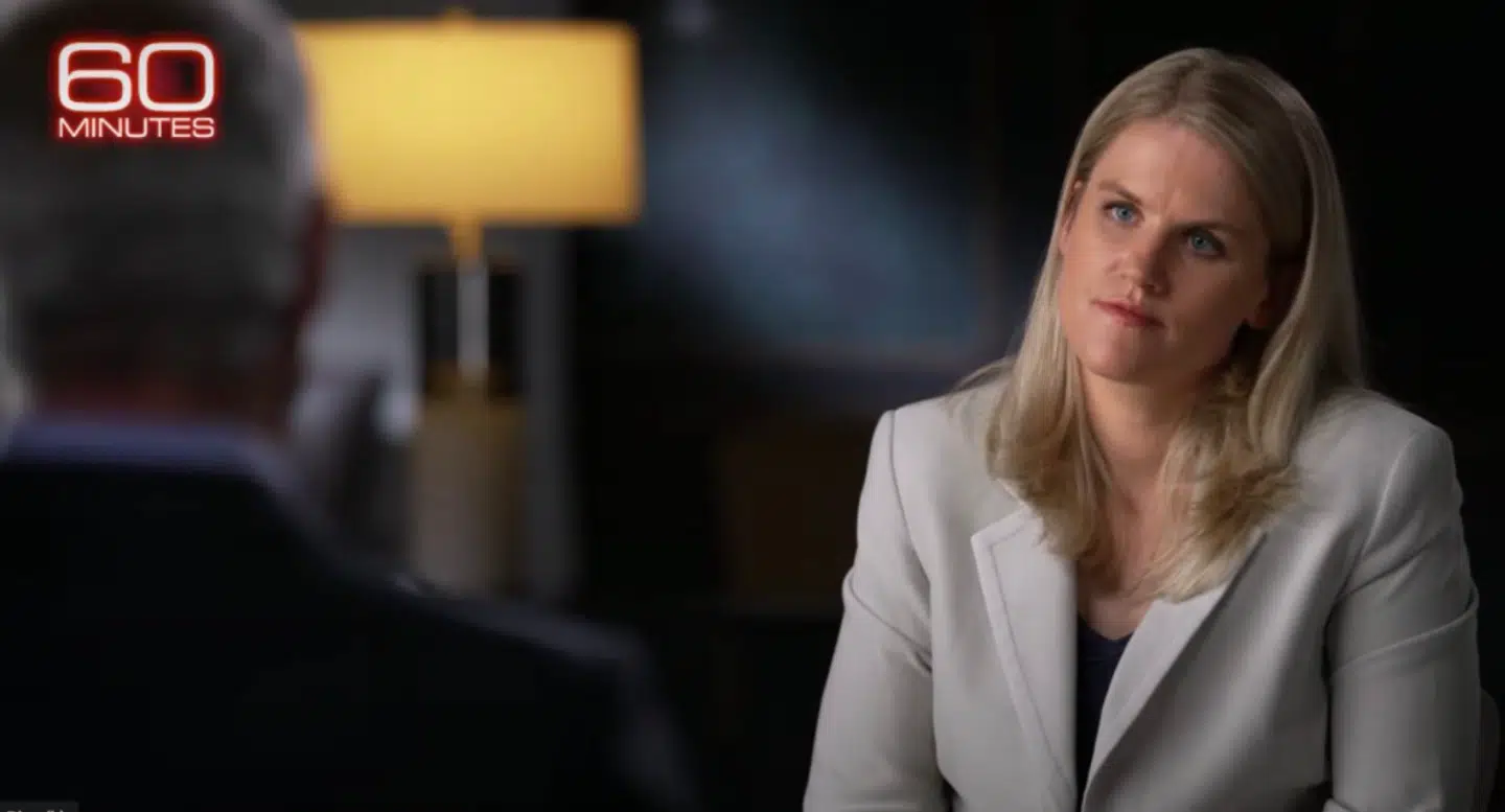 Frances Haugen, tidligere ansat i Facebook, står bag lækket til The Wall Street Journal. Søndag stod hun frem i nyhedsprogrammet »60 Minutes«.