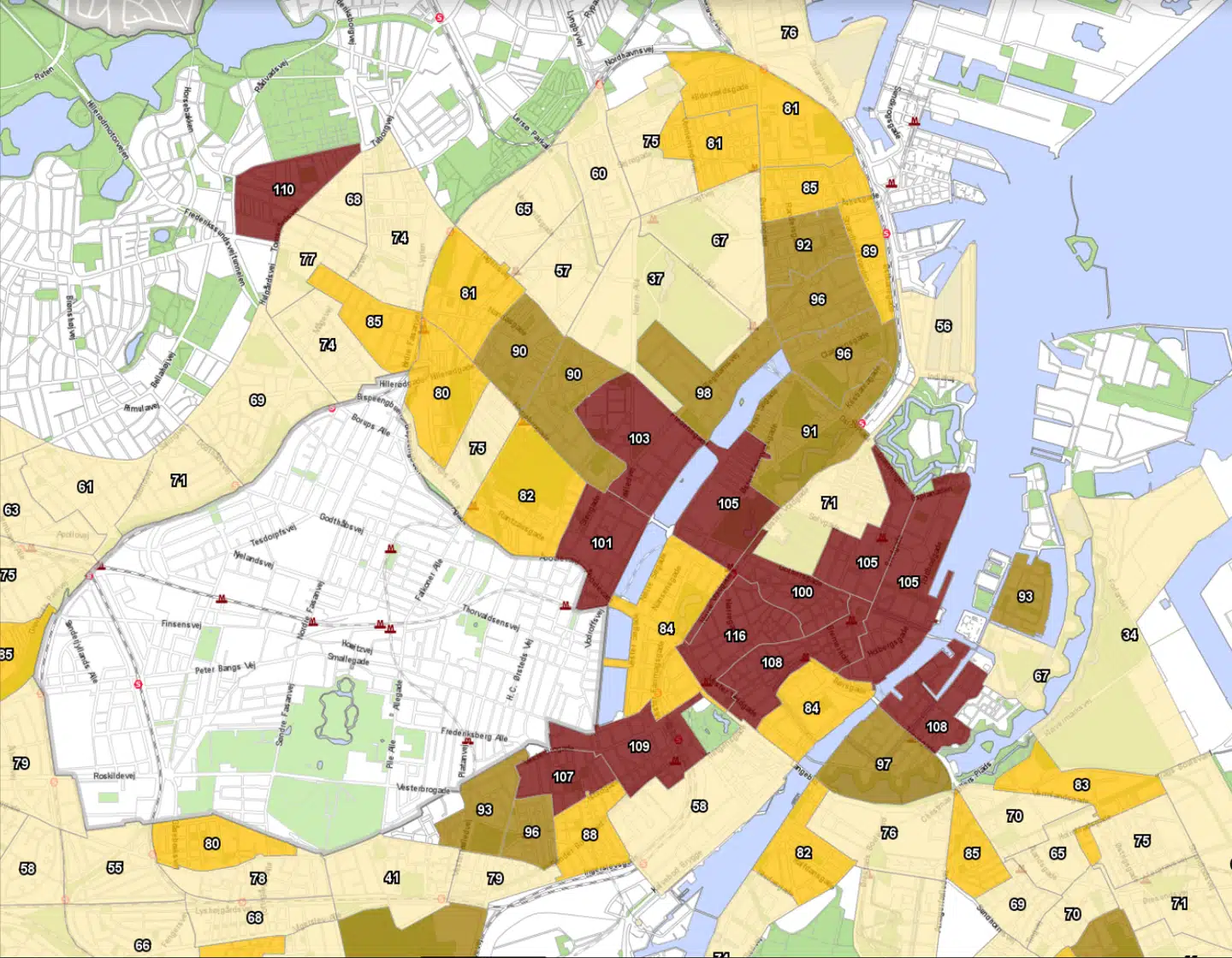 Kilde: »Københavnerkortet« – Københavns Kommune.