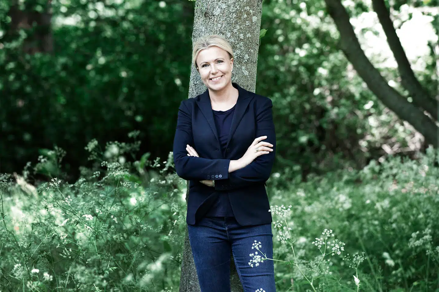 Skoler, økologisk landbrug og institutioner, som typisk ikke genererer de helt store overskud, er en stor og vigtig del af kundegrundlaget i Merkur Andelskasse, forklarer bankens administerende direktør, Charlotte Skovgaard. Pr-foto: Stine Heilmann