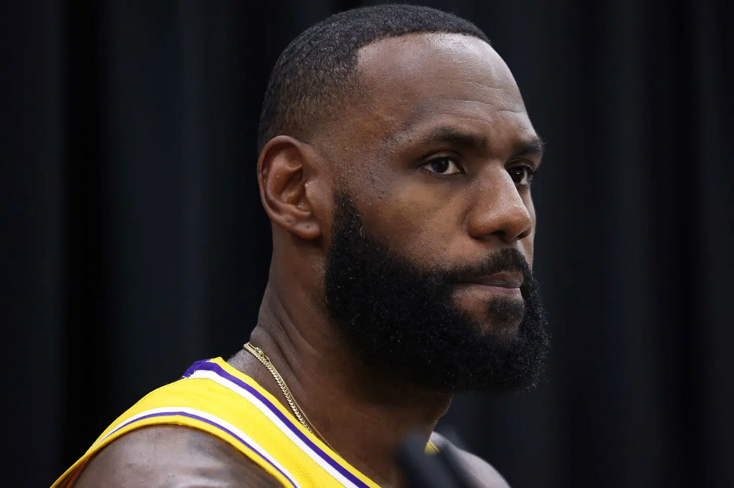 LeBron James fra Los Angeles Lakers har valgt at blive vaccineret før den kommende sæson. Han vil ikke blande sig i, hvad andre gør. Harry How/Ritzau Scanpix