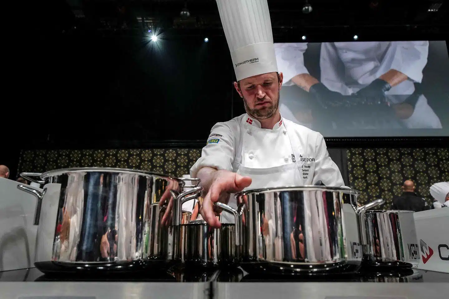 Danske Ronni Vexøe Mortensen fotograferet under årets Bocuse d'Or.