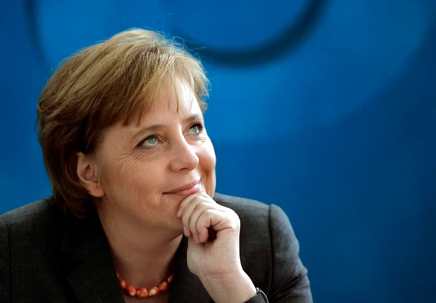 Merkel under sine første regeringsforhandlinger i 2005.