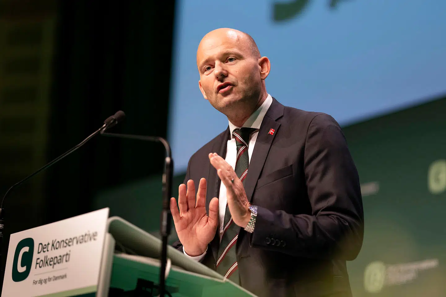 Formand Søren Pape Poulsens tale kredsede især om velfærd og ældreomsorg.