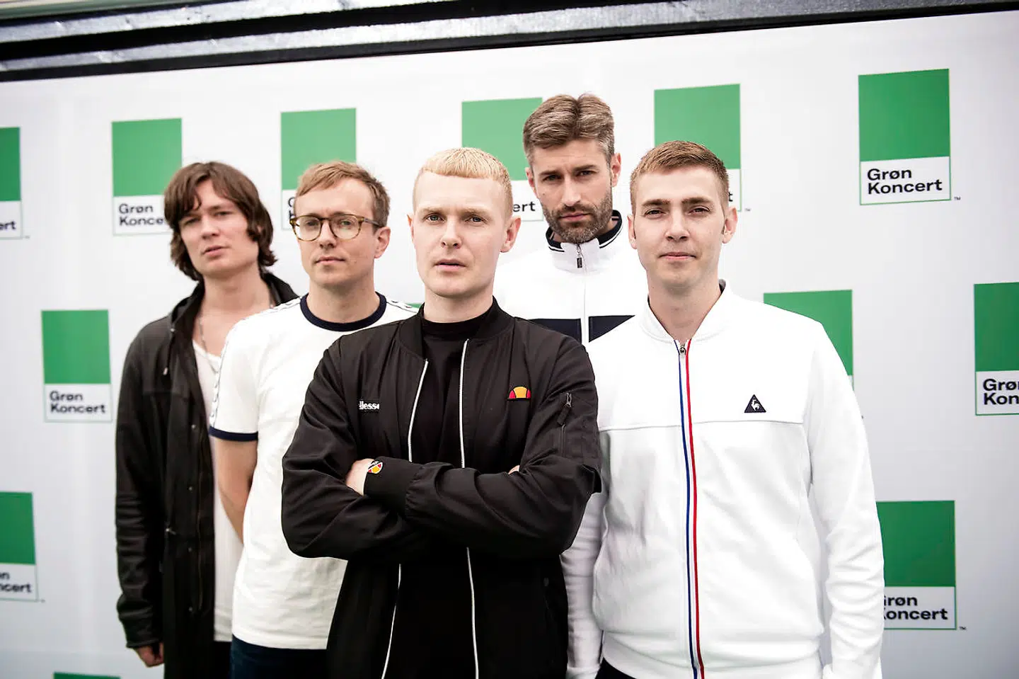 Sådan ser bandet ud i dagslys. Berlingske har talt med Louis Clausen (anden fra højre) og Niels Brandt (i midten). Foto fra 2017.