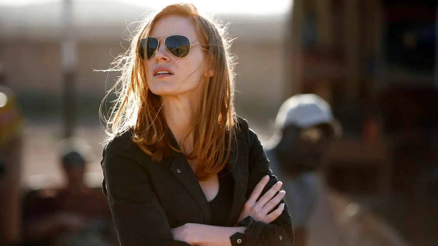 Jessica Chastain spiller CIA-agenten Maya, der bliver håndplukket til opgaven med at finde Osama bin Laden i kølvandet på 11. september i Kathryn Bigelows kølige krigsfilm »Zero Dark Thirty«