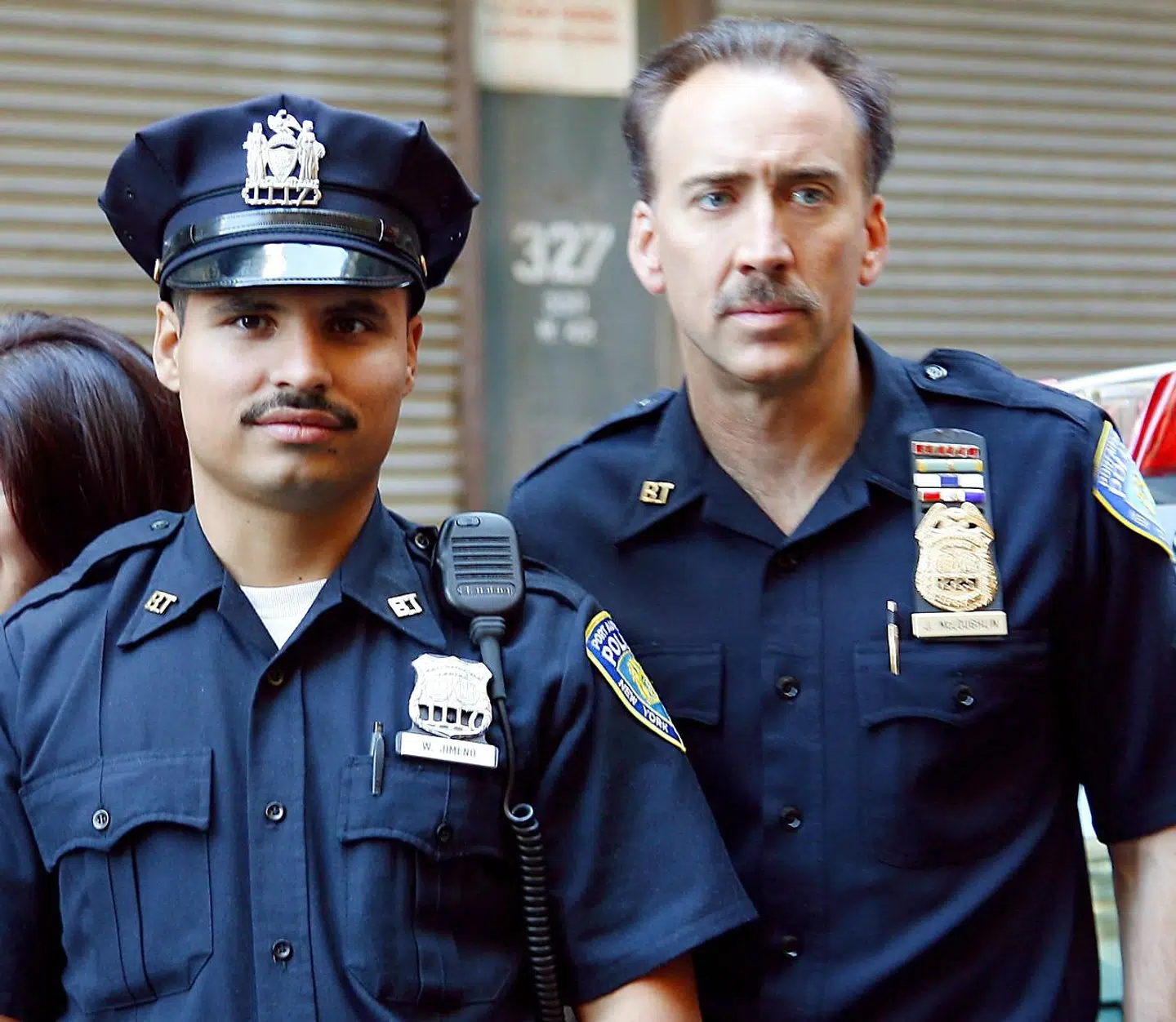 11. september fik noget slemt patriotisk op i de amerikanske instruktører og der er lavet mange dårlige film om episoden. Skuespillerne Michael Pena (til venstre) og Nicolas Cage kan bryste sig af at have været med i en af de absolut værste. REUTERS/Albert Ferreira/Handout