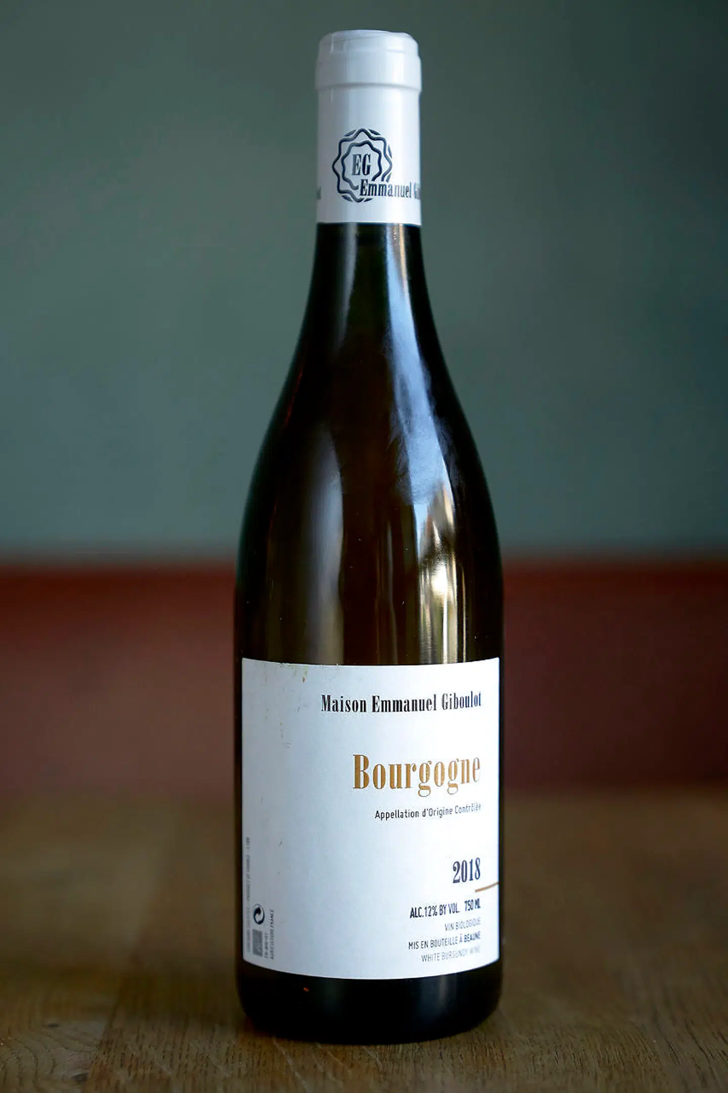 2018 Bourgogne blanc, Emmanuel Giboulot.
