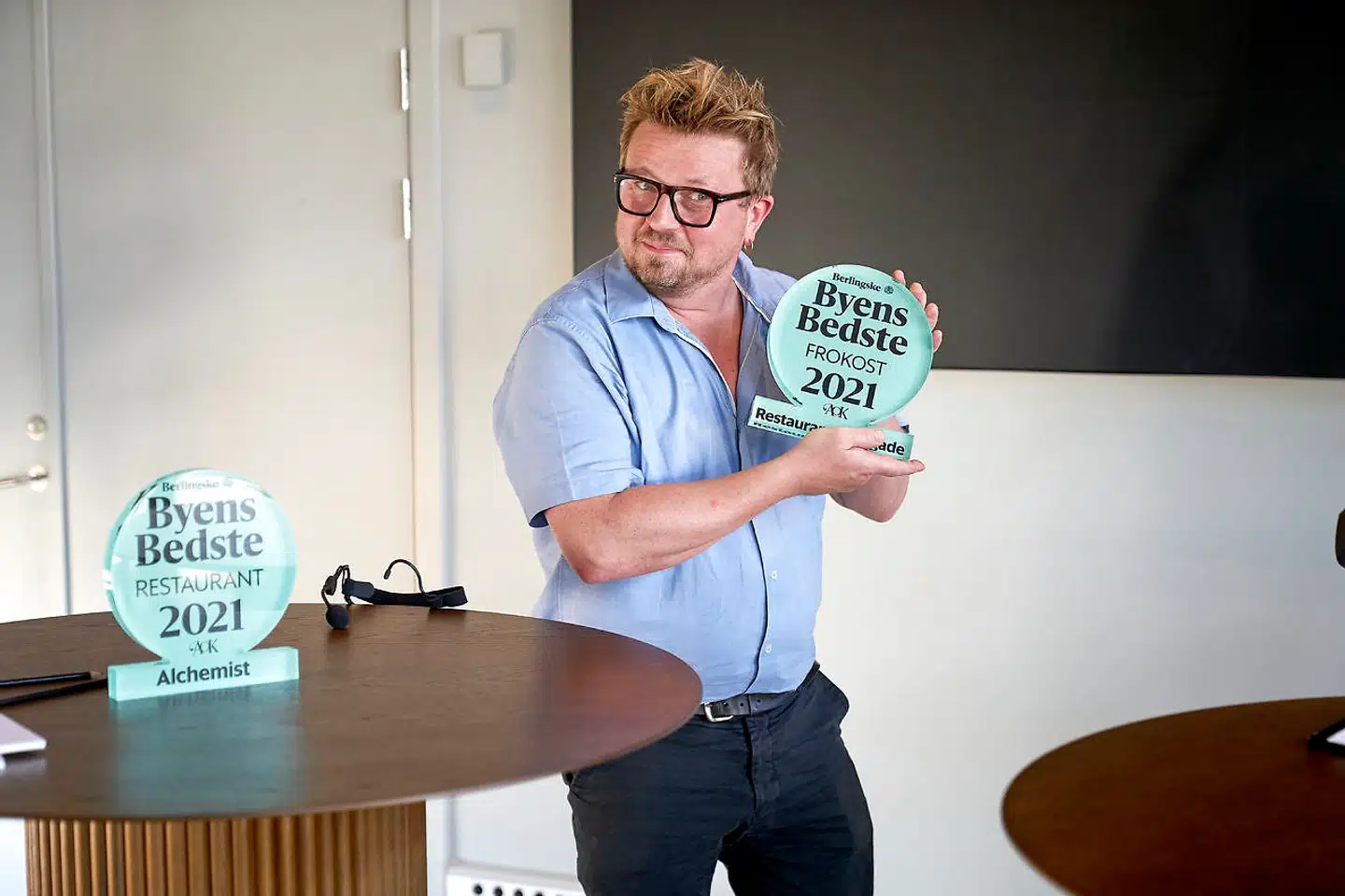Gustav Vilholm er frokostformand på Restaurant Palægade, som vinder prisen for Byens Bedste Frokost.