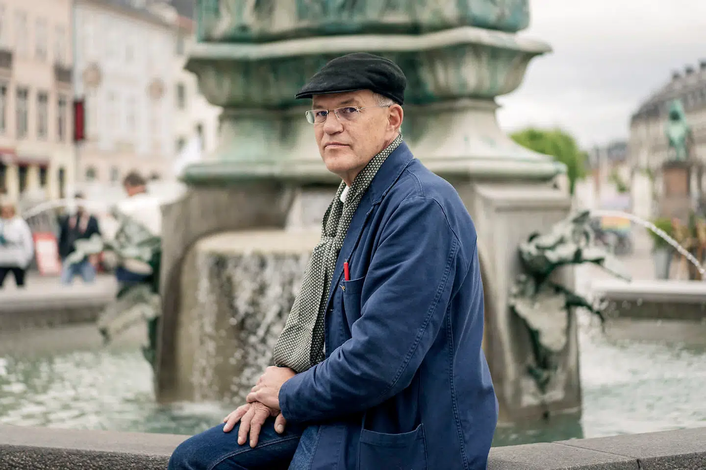 Amagertorv er et af de steder, Jens Nørgaard henter indtryk. Det er også her, hans café ligger.
