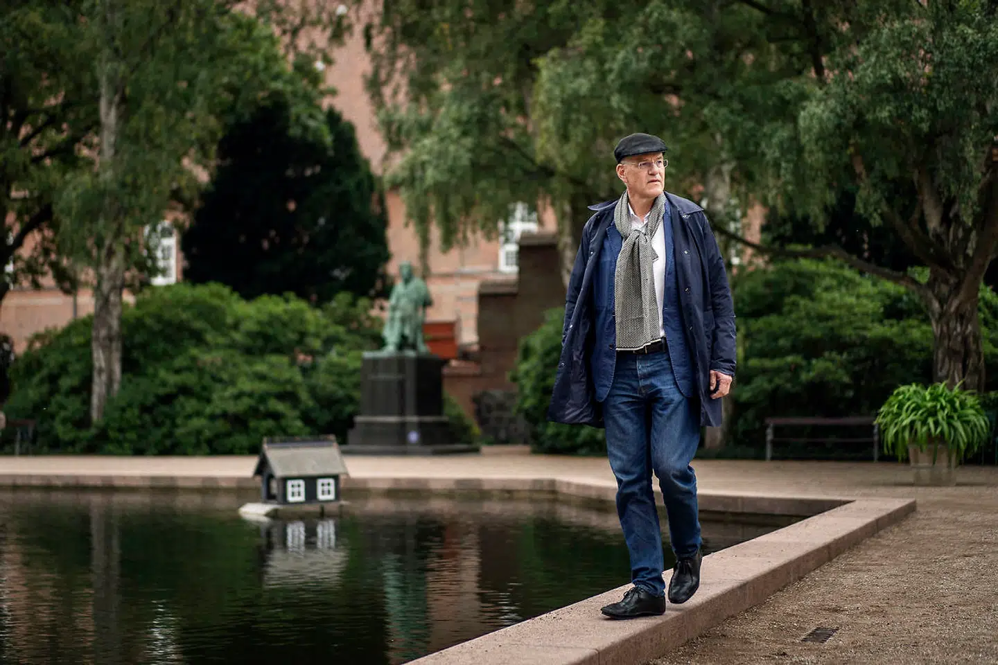 Jens Nørgaard kalder haven ved Det Kongelige Bibliotek en af de mere hemmelige i København. Den er sjældent overrendt.