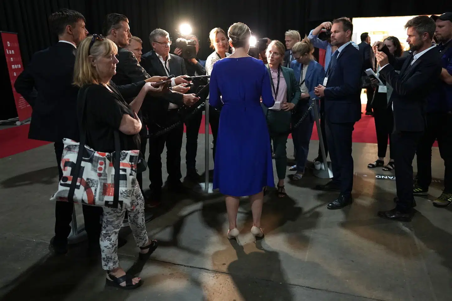 Statsminister Mette Frederiksen (S) møder journalisterne ved regeringskonferencen i Fredericia tirsdag den 24. august 2021.