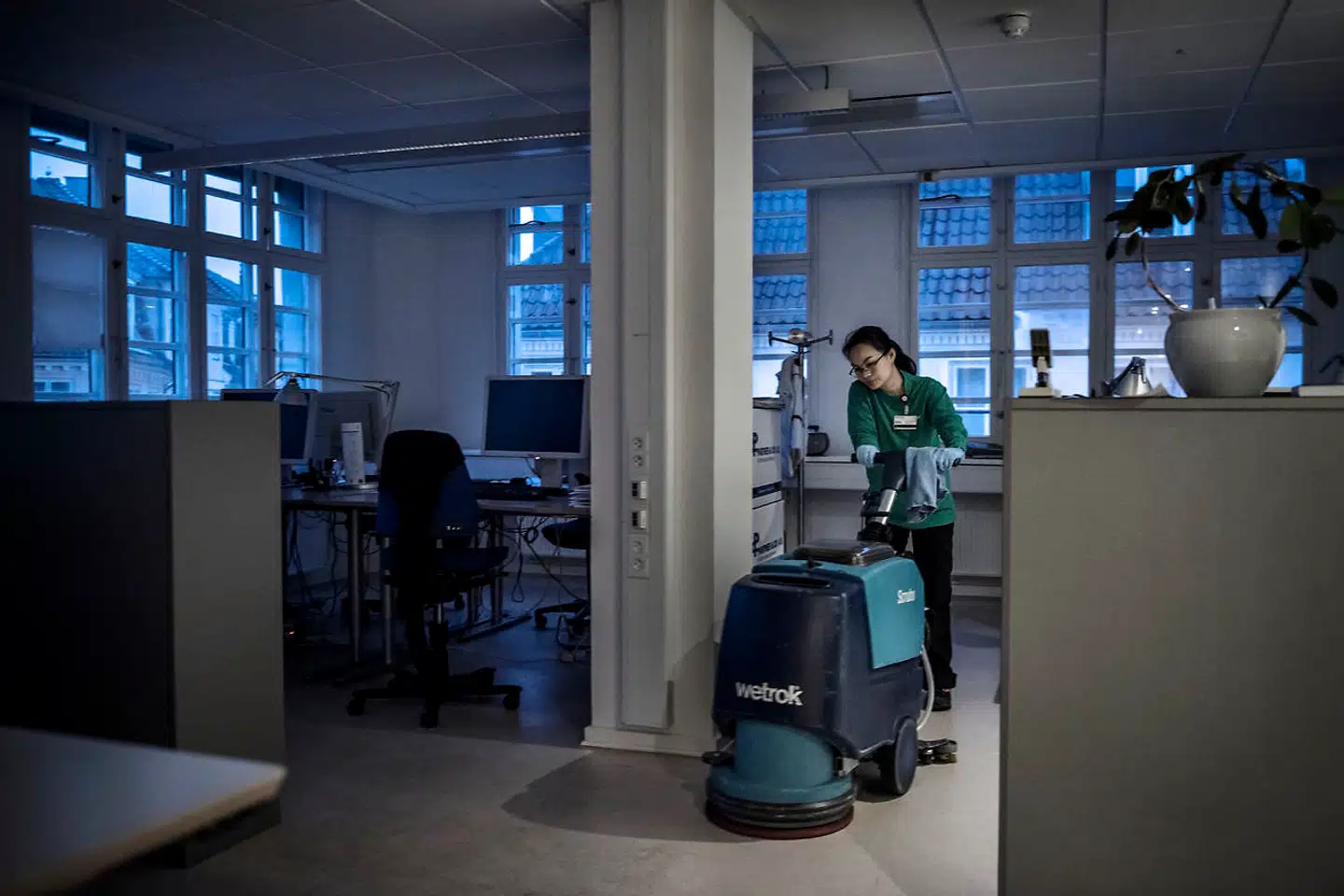 Rengøring er en af de brancher, der mangler udenlandsk arbejdskraft. Ifølge Dansk Erhverv mangler der her 3.200 udenlandske medarbejdere. Arkivfoto: Thomas Lekfeldt
