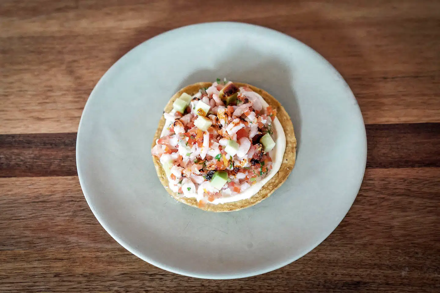 Spicy Reje tostada.