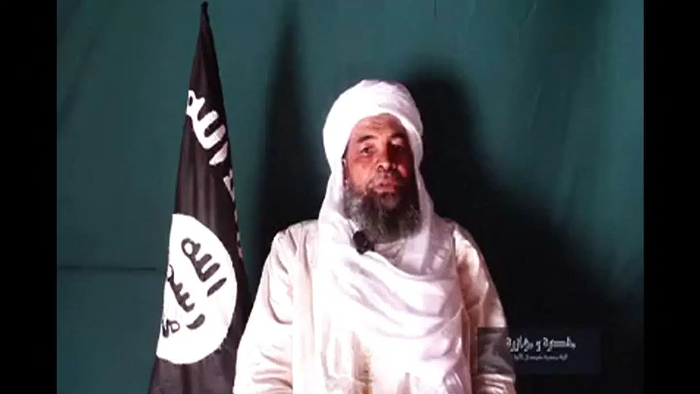 Iyad Ag Ghaly, her i en video fra 2016, lod – om man så kan sige – champagnepropperne springe allerede inden Talebans indtog i Kabul. Den maliske jihadistleder ser det som et tegn på, at Vesten er ved at tabe kampen mod islamisme.
