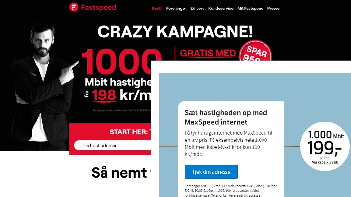 Bredbåndsleverandøren Fastspeed svarer nu igen, efter at Telenor gik ud med sit kampagnetilbud på en hurtig internetforbindelse. Priskrigen er dermed gået ind i en ny fase.