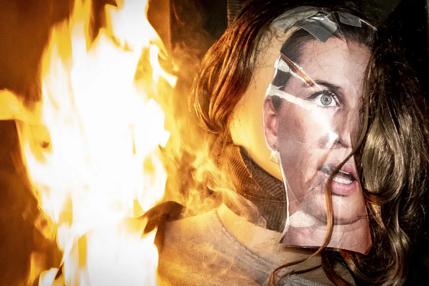 En dukke forestillende Mette Frederiksen blev brændt af 23. januar til en Men in Black-demo. Den havde teksten Hun må og skal aflives. (Arkivfoto) Mads Claus Rasmussen/Ritzau Scanpix