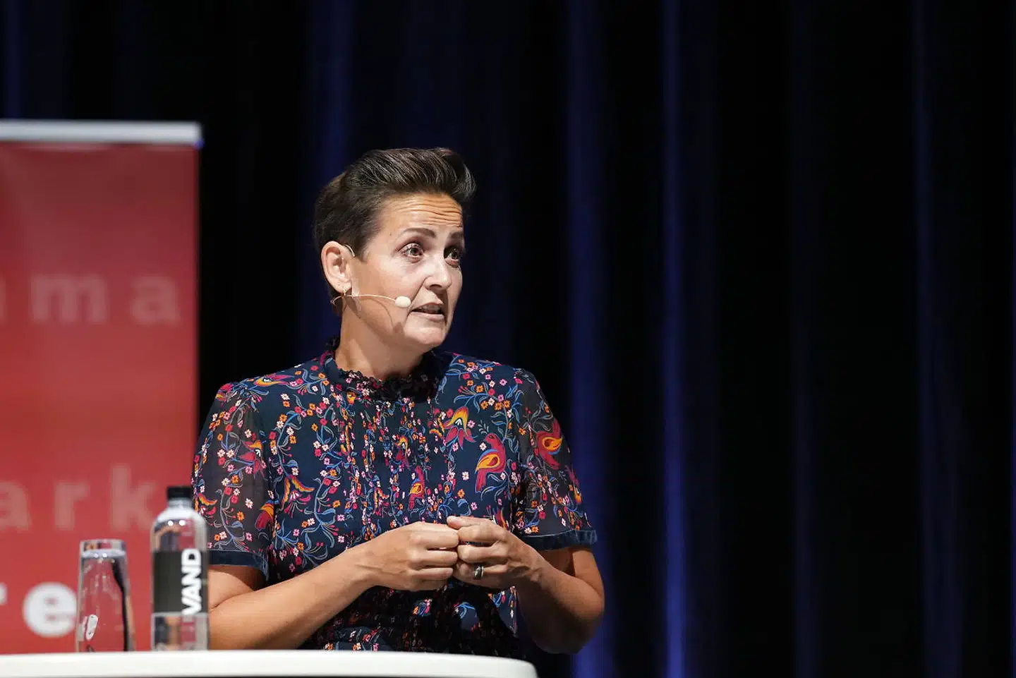 Pia Olsen Dyhr (SF) er med ved en regeringskonference om fremtidens Danmark, som finder sted i Fredericia tirsdag den 24. august 2021.