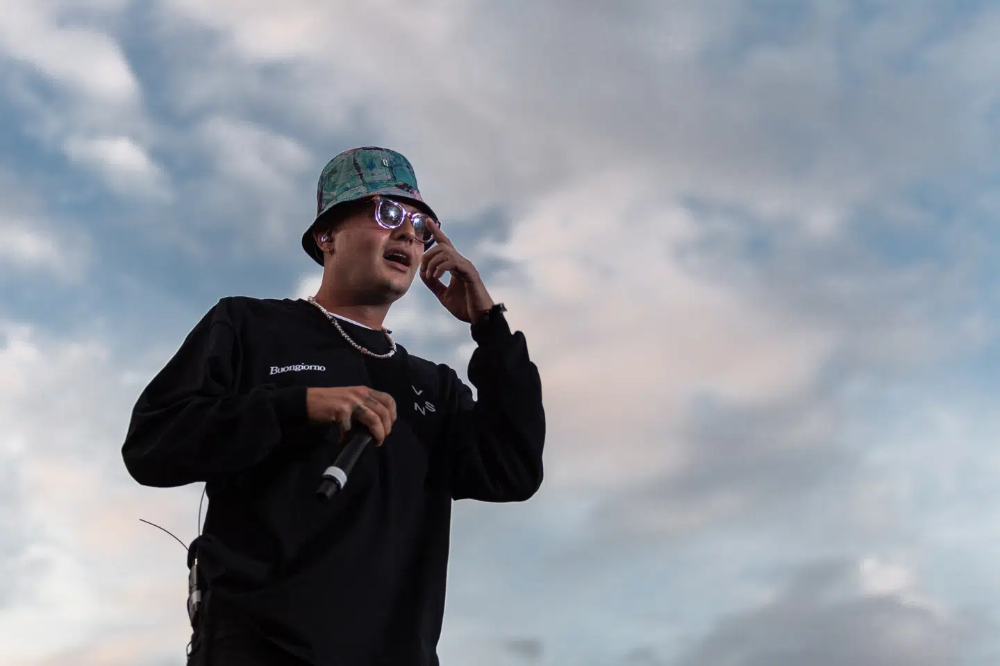 Rapperen Kidd fra kollektivet Cheff Records, der lørdag spillede på ØreSound Festival.