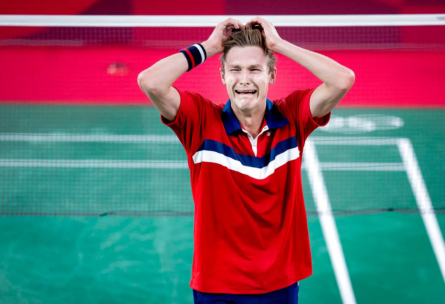 Viktor Axelsen vinder guld mod Chen Long i badminton finale til OL i Tokyo, mandag den 2. august 2021.