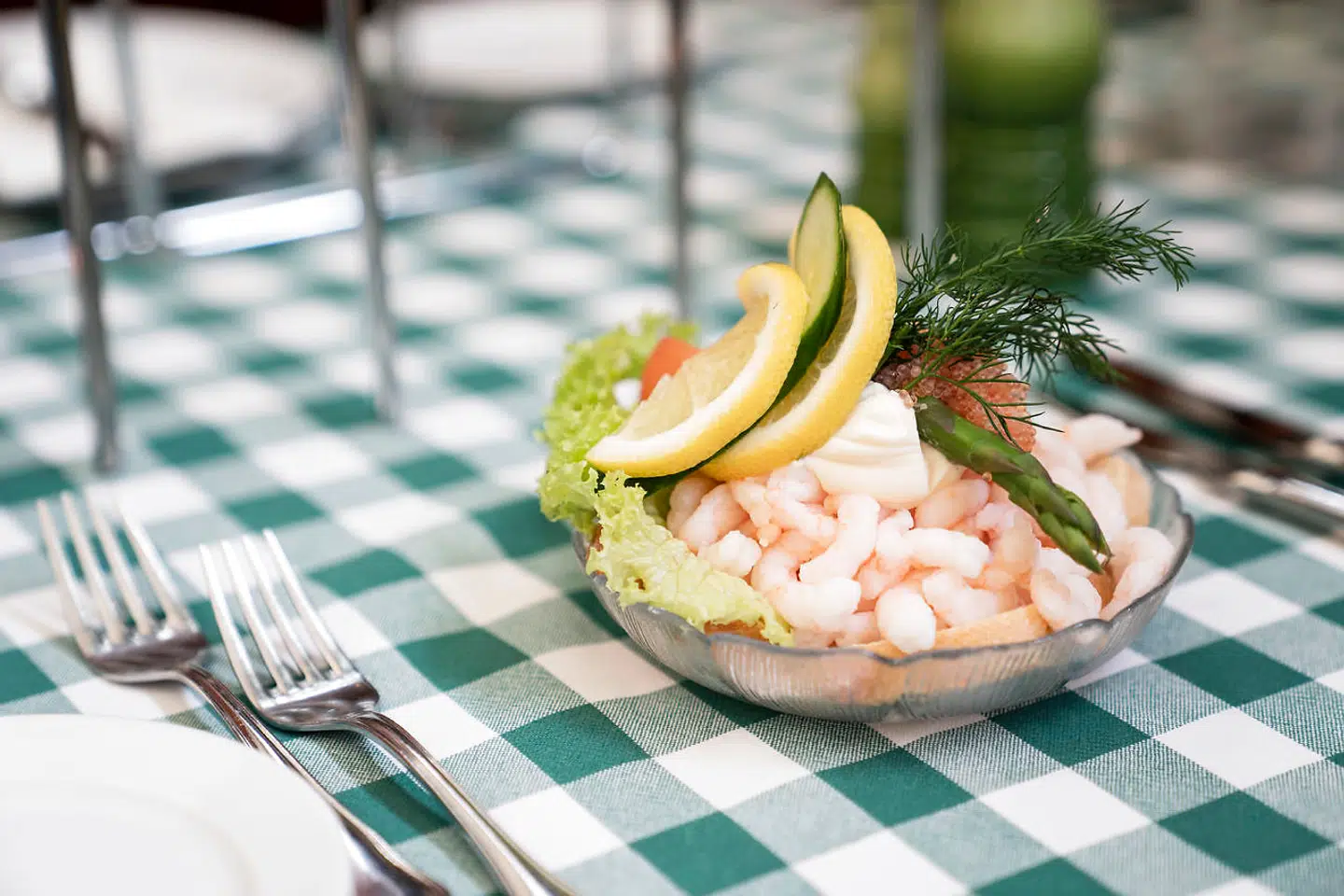 De vandige rejer havde absolut ingen smag.