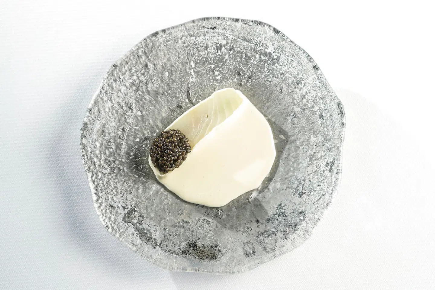 Helleflynder med kaviar