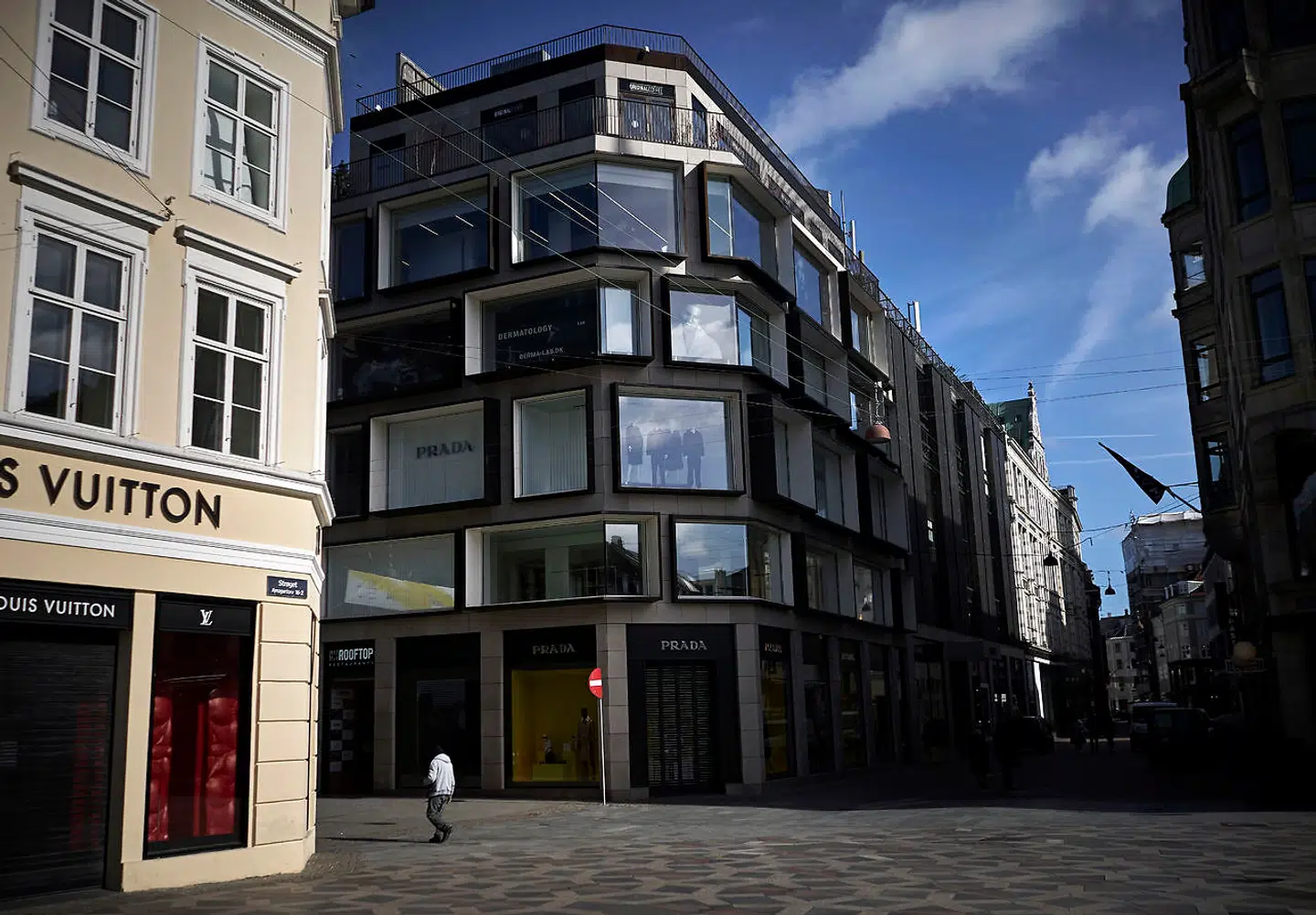 De københavnske hoteller lider stadig under manglende turister. Her er vi på Strøget i København i nedlukningens første dage. Arkivfoto: Niels Ahlmann Olesen
