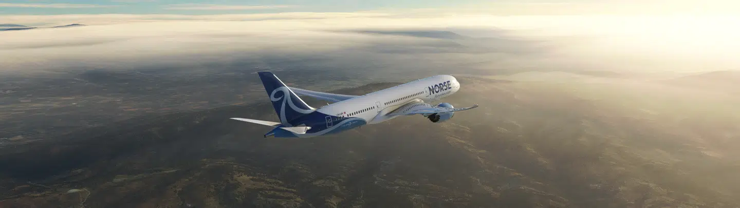 På en pressemøde tirsdag lancerede Norse Atlantic Airways blandt andet designet på deres fly. Designet er inspireret af vikingernes langskibe.