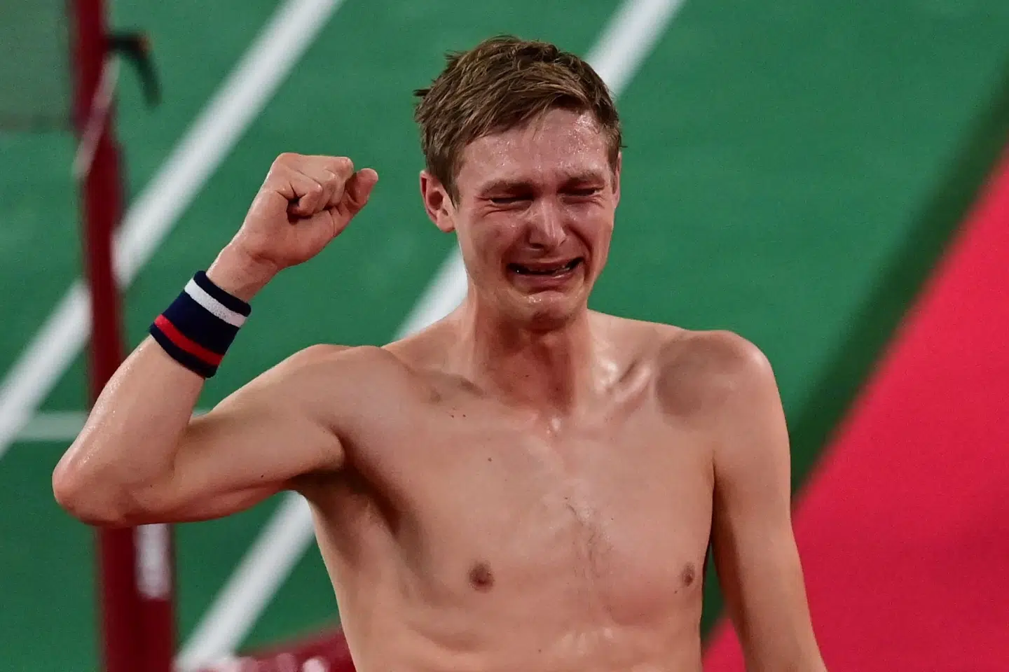 - Jeg kan slet ikke stoppe med at tude, er det ikke ok, lød det fra Axelsen i et interview med DR kort efter sejren. Pedro Pardo/Ritzau Scanpix