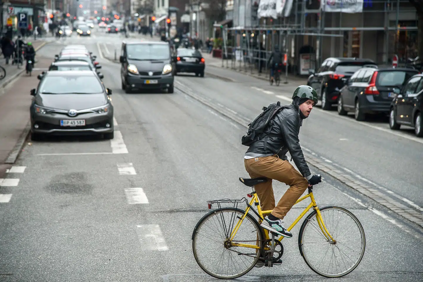 Gammel Kongevej i gråvejr. Stod det til De Radikale i kommunen skulle Frederiksberg sænke fartgrænsen til 40 kilometer i timen. Arkivfoto: Niels Ahlmann Olesen