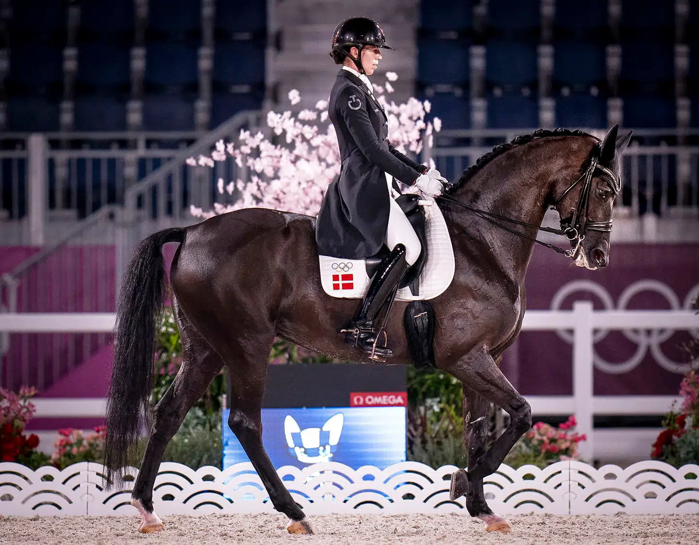 Selvom Cathrine Dufour og Bohemian fik et tital fra en af dommerne for dressurbevægelsen piaffe, blev det til en samlet fjerdeplads.