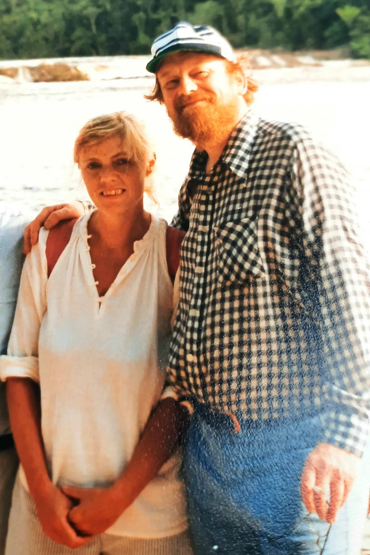 Gitte og Kurt Westergaard i Venezuela, hvor hendes søster boede i en længere periode.