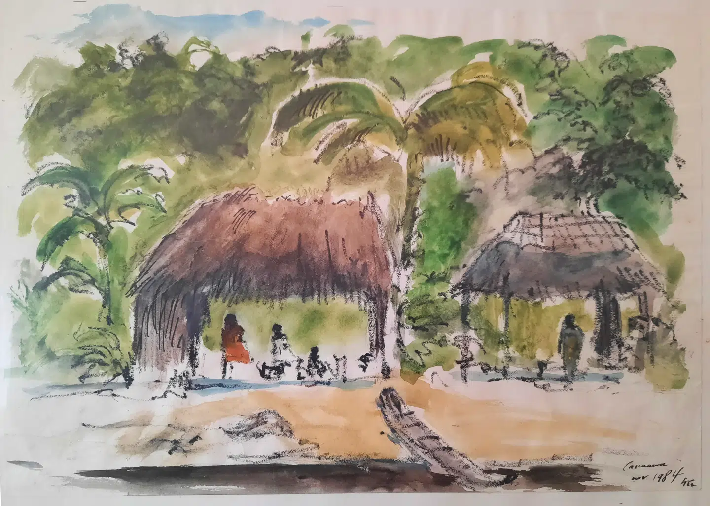 Her et af de billeder, som Kurt Westergaard lavede på Venezuela.