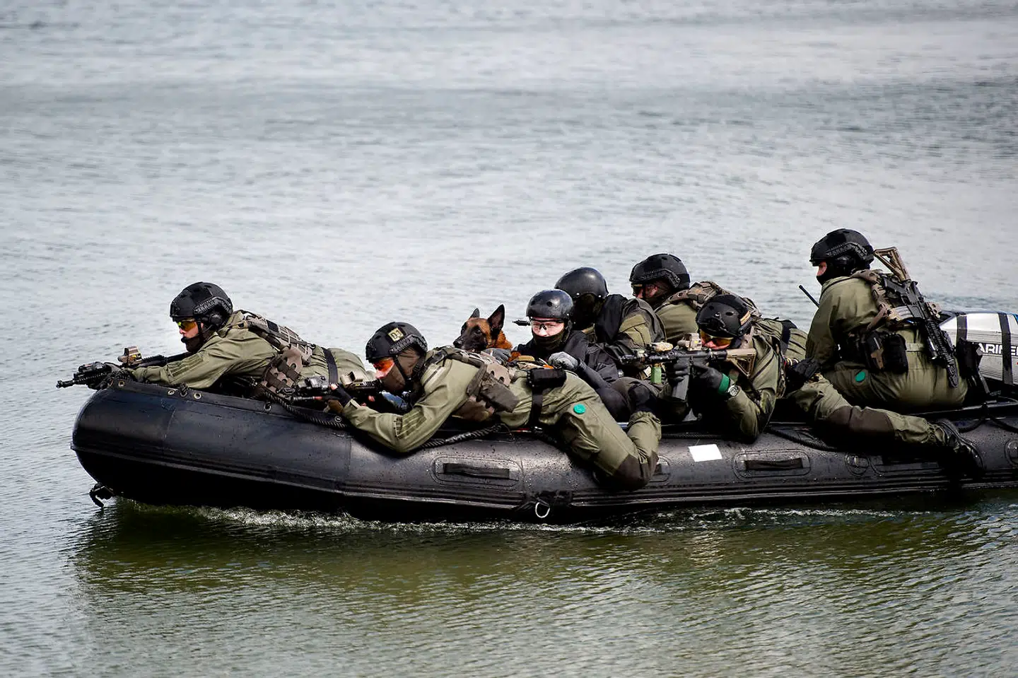 På billedet ses soldater fra Frømandskorpset i 2017 under et jubilæumsarrangement ved 60-året for korpsets oprettelse. Soldaterne på fotoet er ikke blandt de omtalte personer i artiklen.