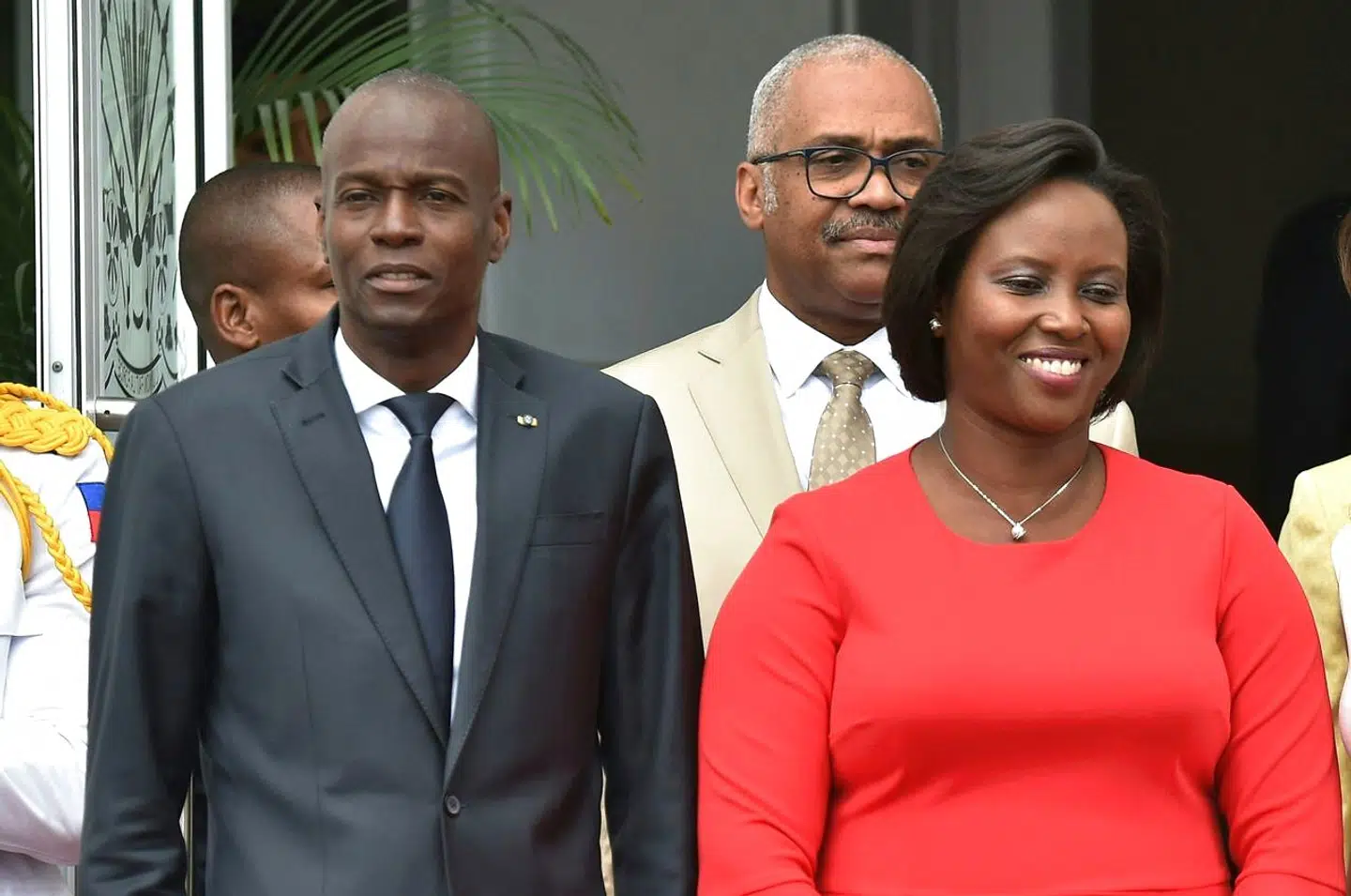 Haitis præsident, Jovenel Moïse, fotograferet sammen med sin hustru i 2018. Martine Moïse blev såret under attentatet, hendes mand blev dræbt. Men hun er uden for livsfare og svor i en erklæring lørdag, at hun vil fortsætte med at arbejde for hans politiske projekt.