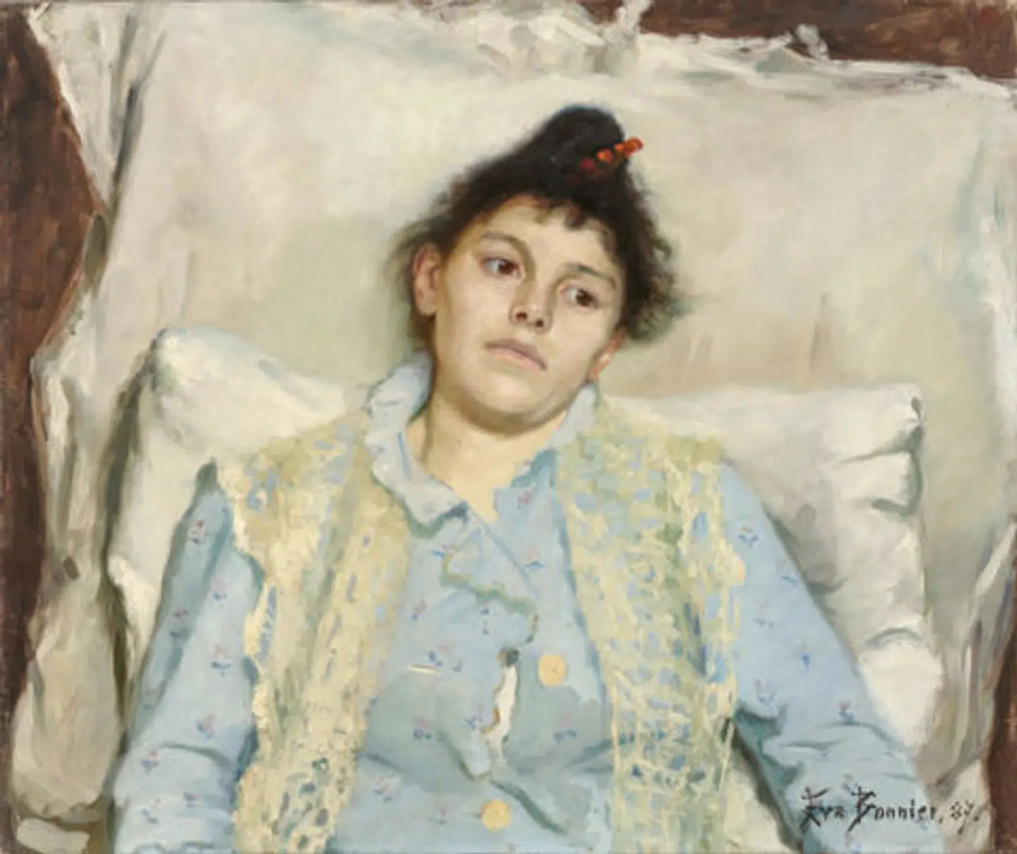 Eva Bonniers »Magdalena« fra 1887 kan ses på Skagens Museum.
