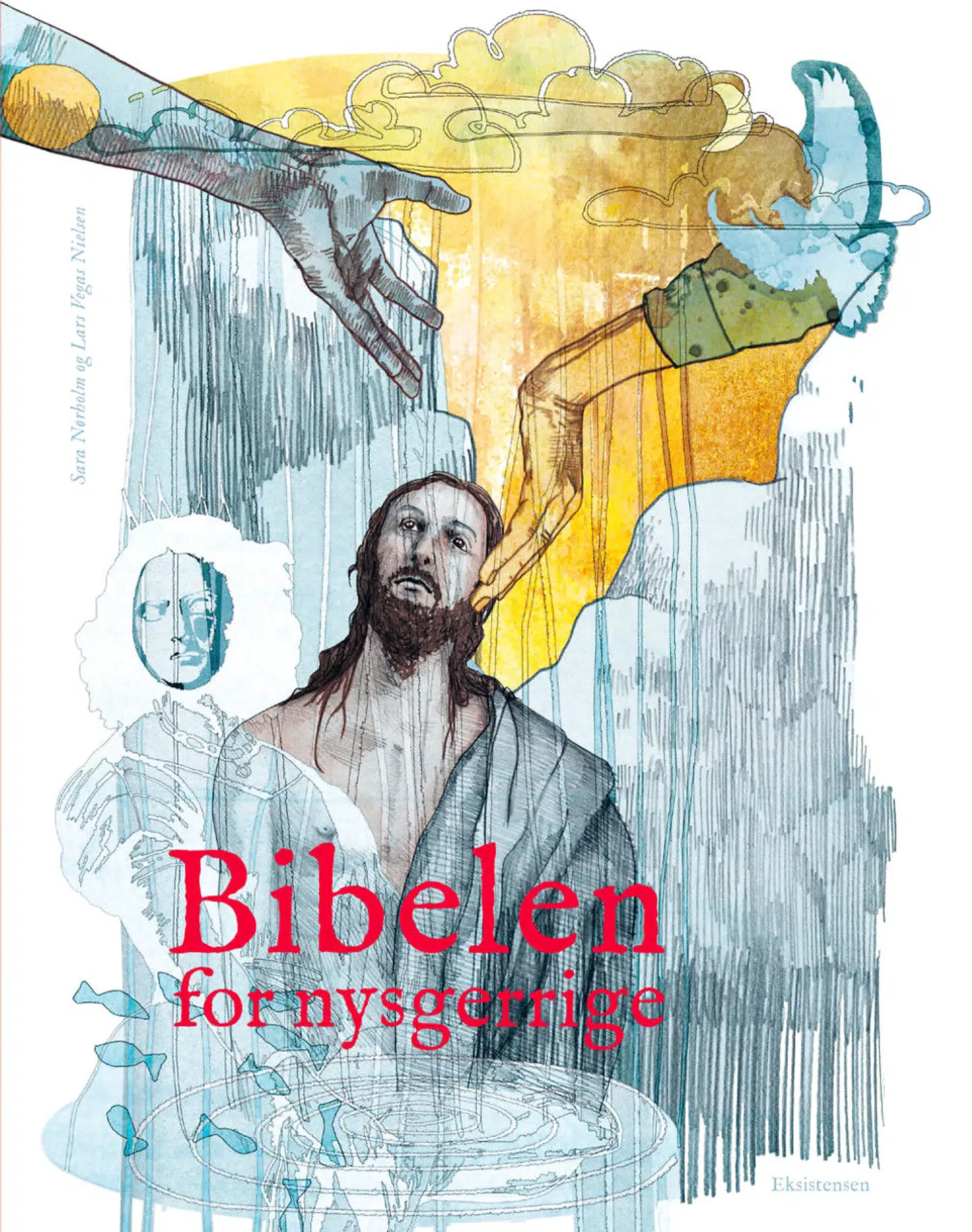 Illustrationerne i »Bibelen for nysgerrige« er lavet af Lars Vegas Nielsen, som blandt andet er fast tegner på Weekendavisens sektion BØGER.