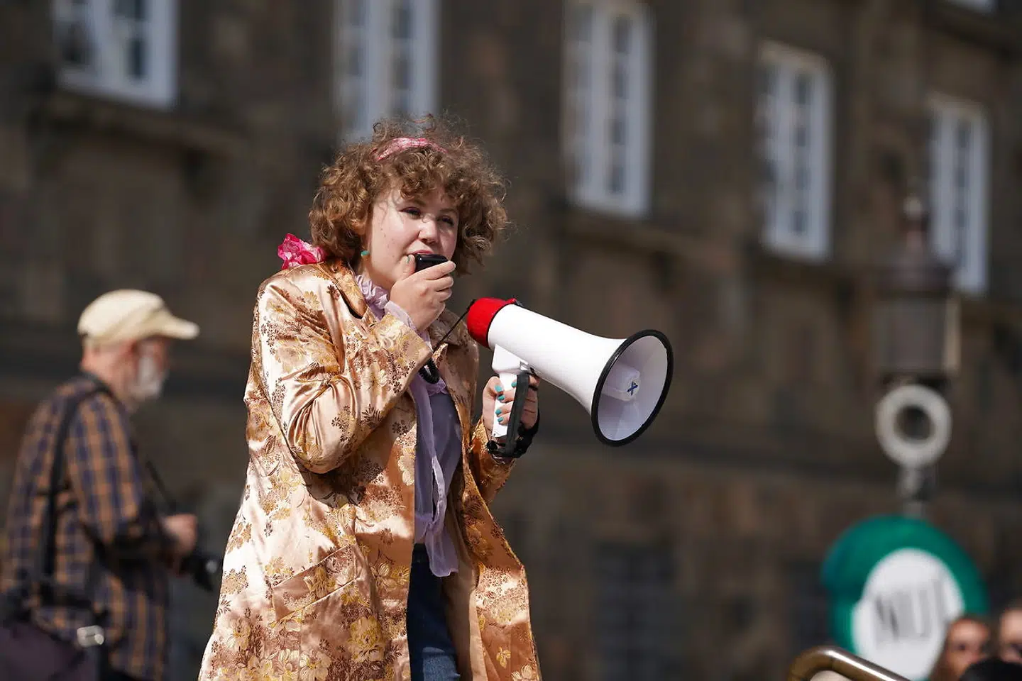 Fridays for Future, Den grønne studenterbevægelse, Noah, Global Aktion og Extinction Rebellion holder klimademonstration i Rigsdagsgården 2. juni 2021. Når det gælder kampen for klimaet, er det i høj grad de unge, der hæver deres stemmer.