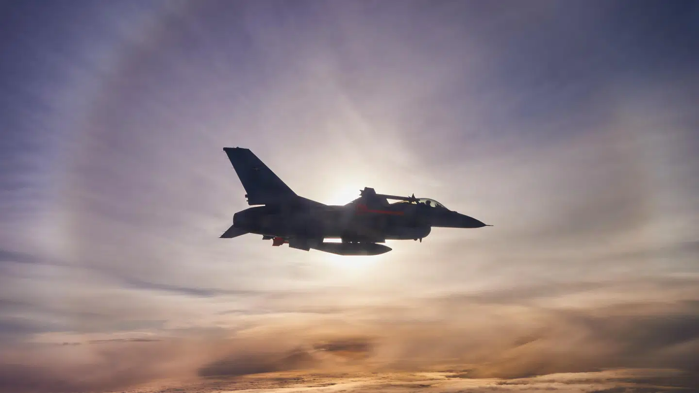 Det danske afvisningsberedskab, her på vingerne i 2019, holder til på flyvestationen Fighter Wing Skrydstrup.