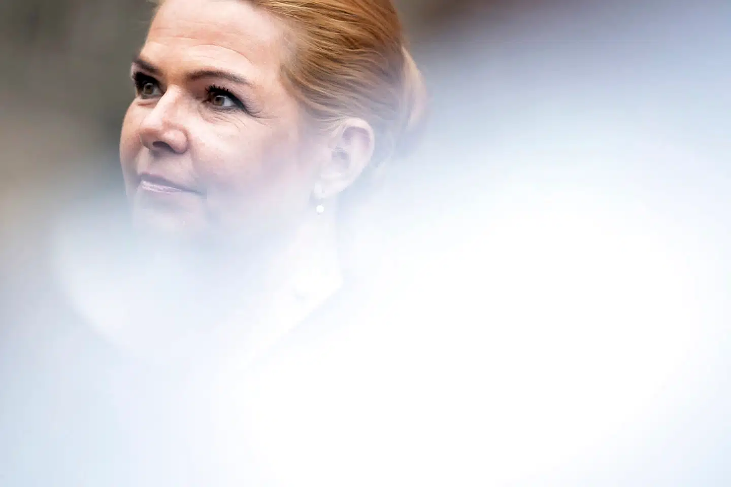 Inger Støjberg foran pressen efter forberedende møde om rigsretssag mod Inger Støjberg i Landstingssalen på Christiansborg i København, fredag den 25. juni 2021.