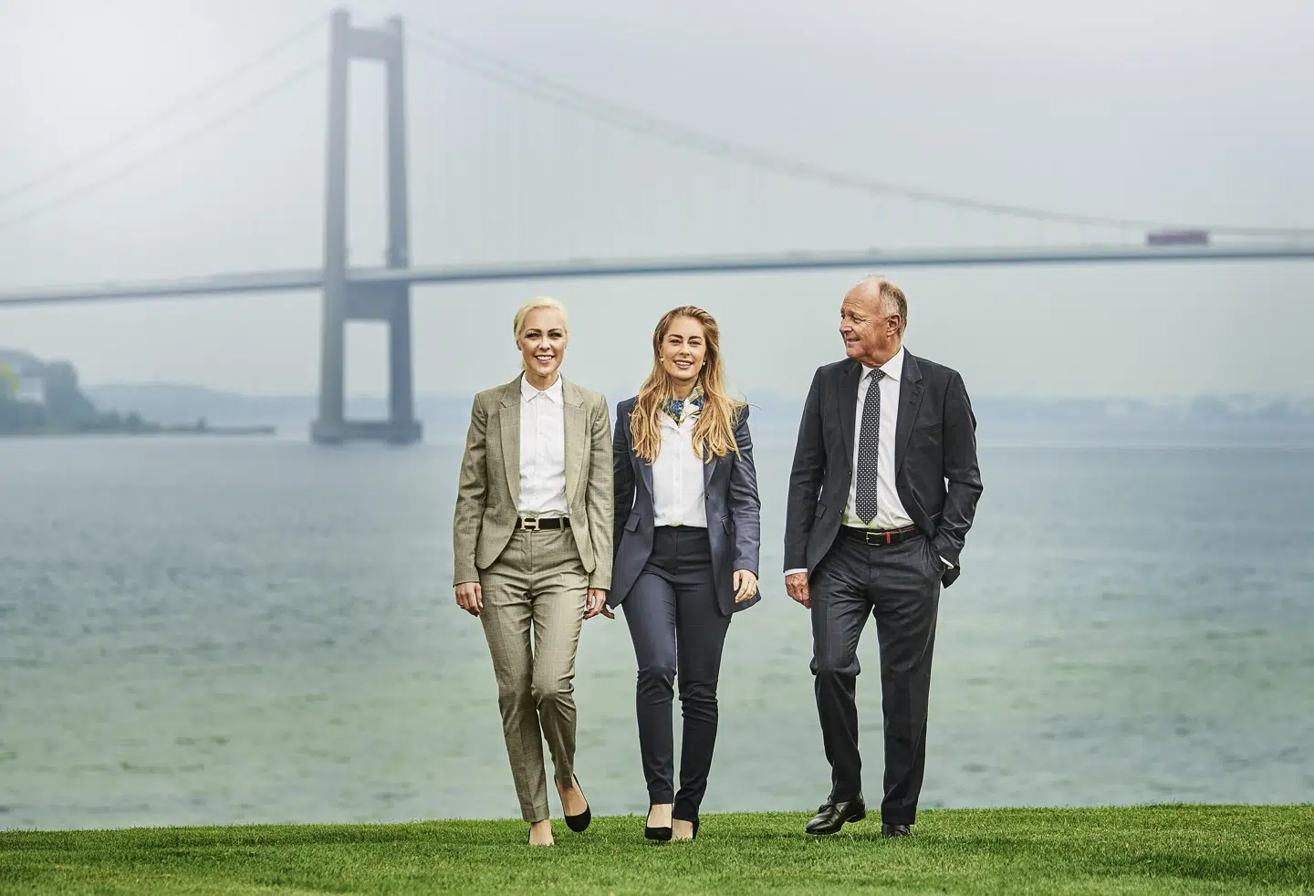 Her ses ejerfamilien bag det Middelfart-baserede Selfinvest – fra venstre Nina Østergaard Borris, Mia Østergaard Nielsen og Torben Østergaard-Nielsen.