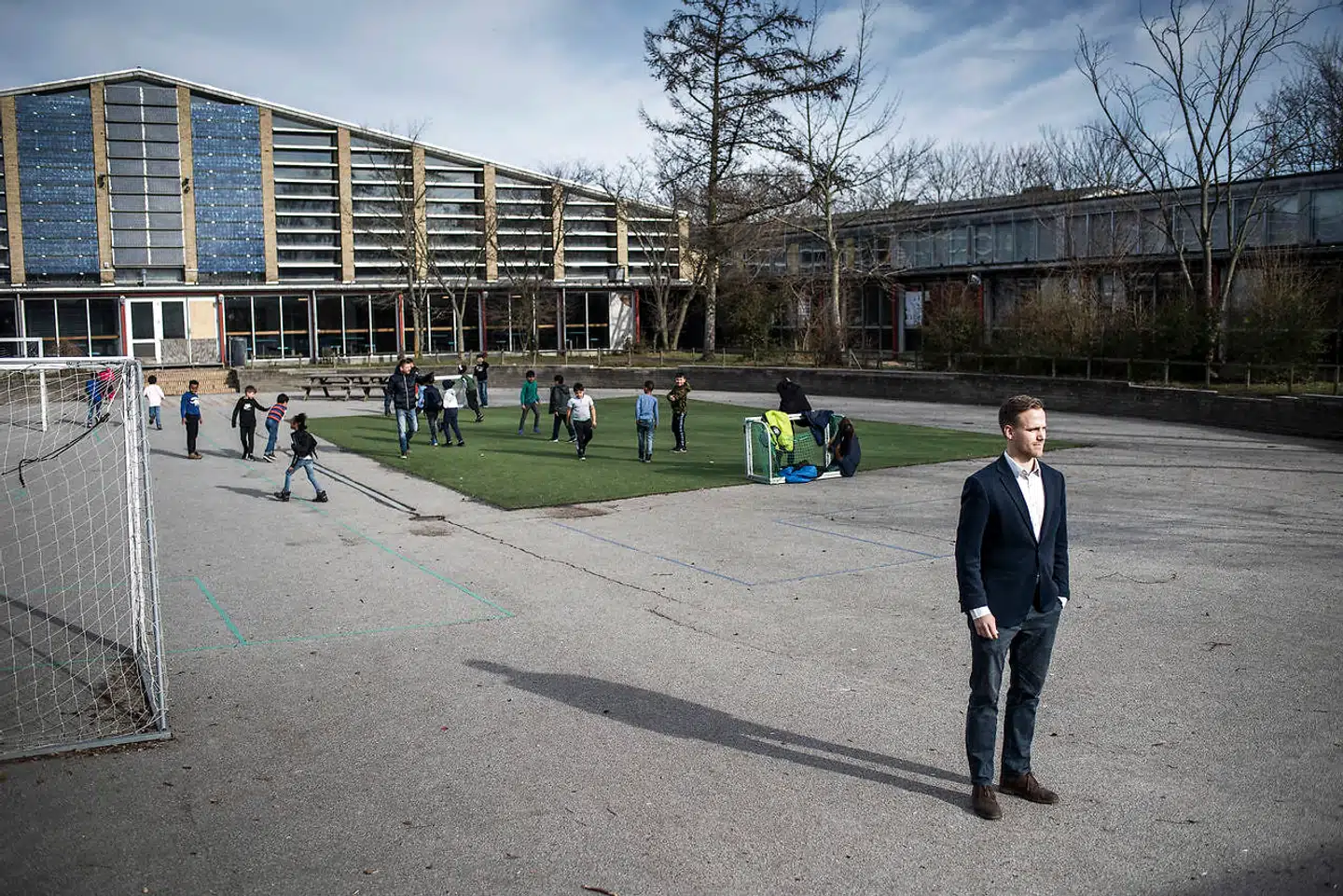 Skoleder på Tingbjerg Skole Marco Damgaard mener ikke, at tvangsfordeling af skoleelever ville være en god idé.