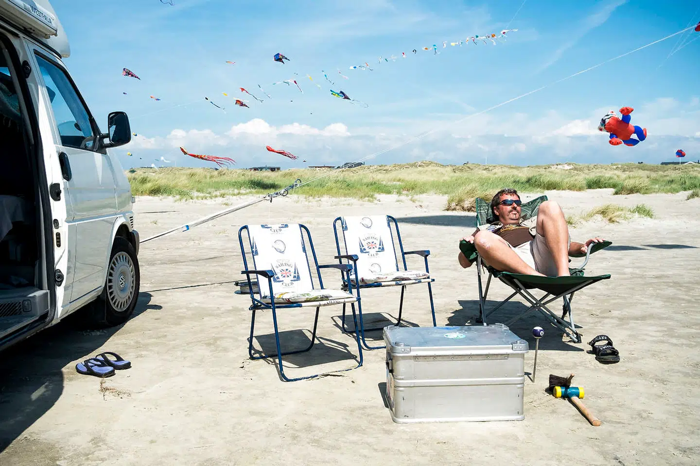 Der er lagt i vejrovnen til en skøn dansk sommerferiestart i år – ligesom her på Fanø under Dragefestivalen i 2017.