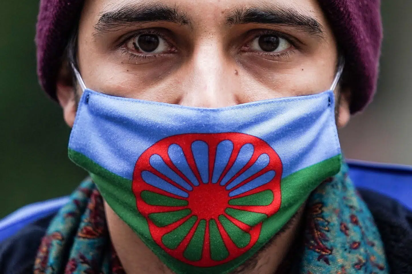 Roma-aktivister i Berlin markerer den årlige verdensdag for romaer, 8. april.