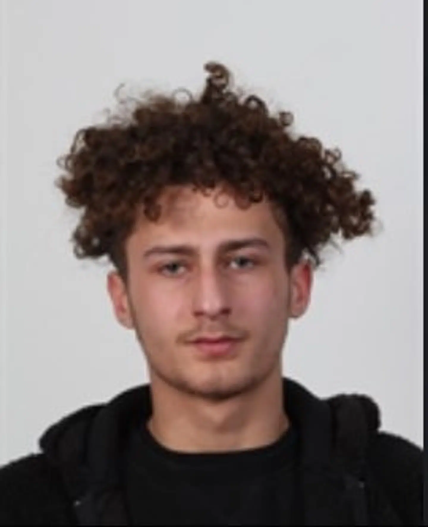 Her ses den formodede passager, som politiet også leder efter.