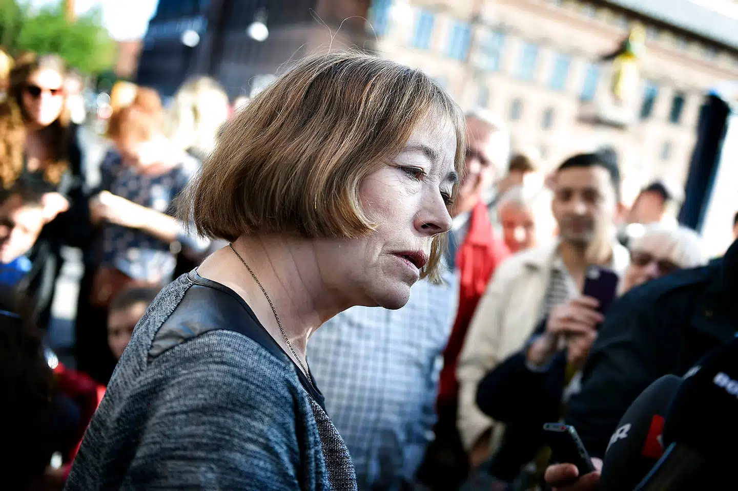 Sysette Vinding Kruse var forsvarer for Flemming Østergaard – Don Ø – i Parken-sagen. Her ses hun ved domsafsigelsen 2015. Foto: Liselotte Sabroe/Ritzau Scanpix