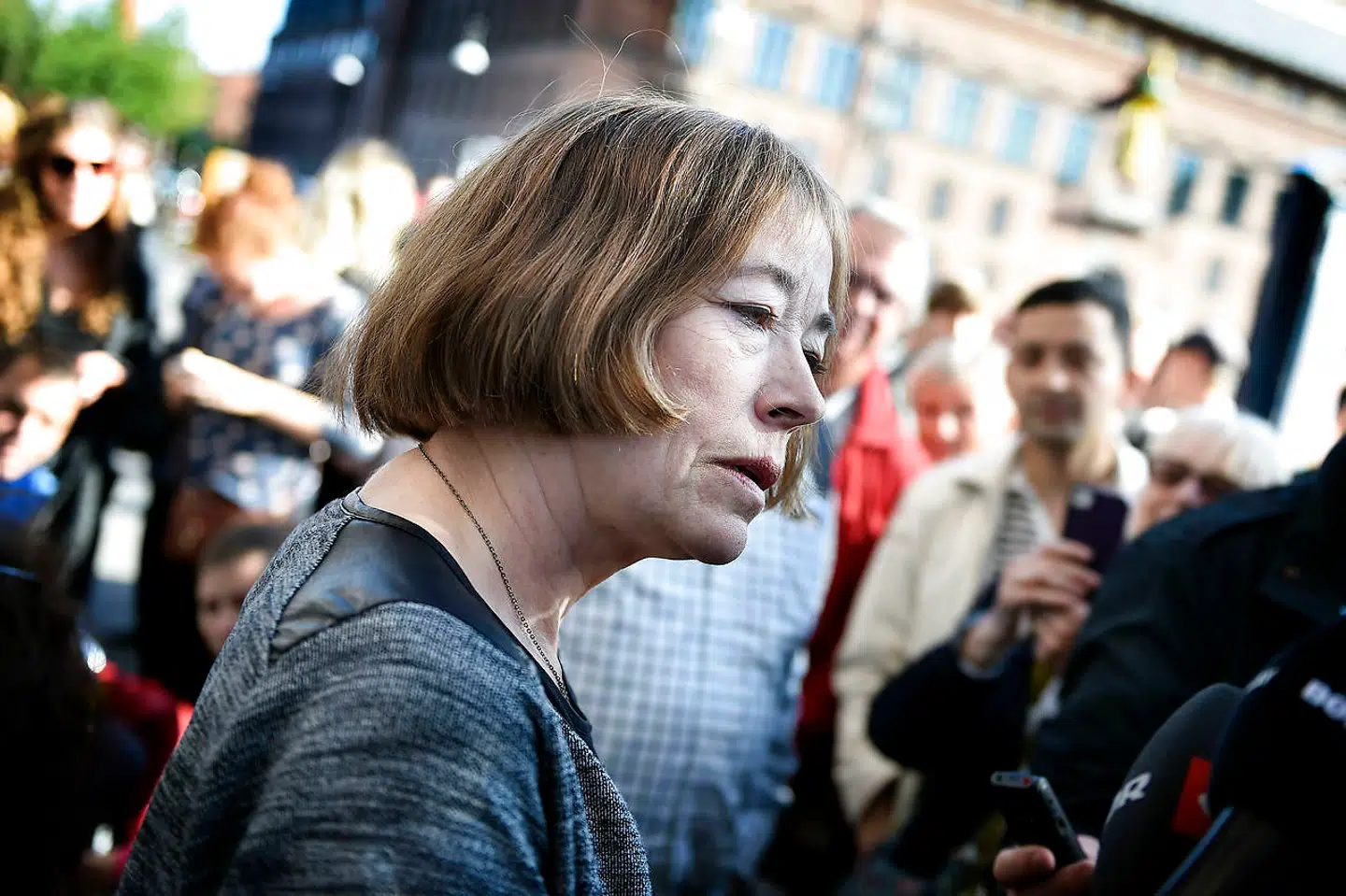 Sysette Vinding Kruse var forsvarer for Flemming Østergaard – Don Ø – i Parken-sagen. Her ses hun ved domsafsigelsen 2015. Foto: Liselotte Sabroe/Ritzau Scanpix