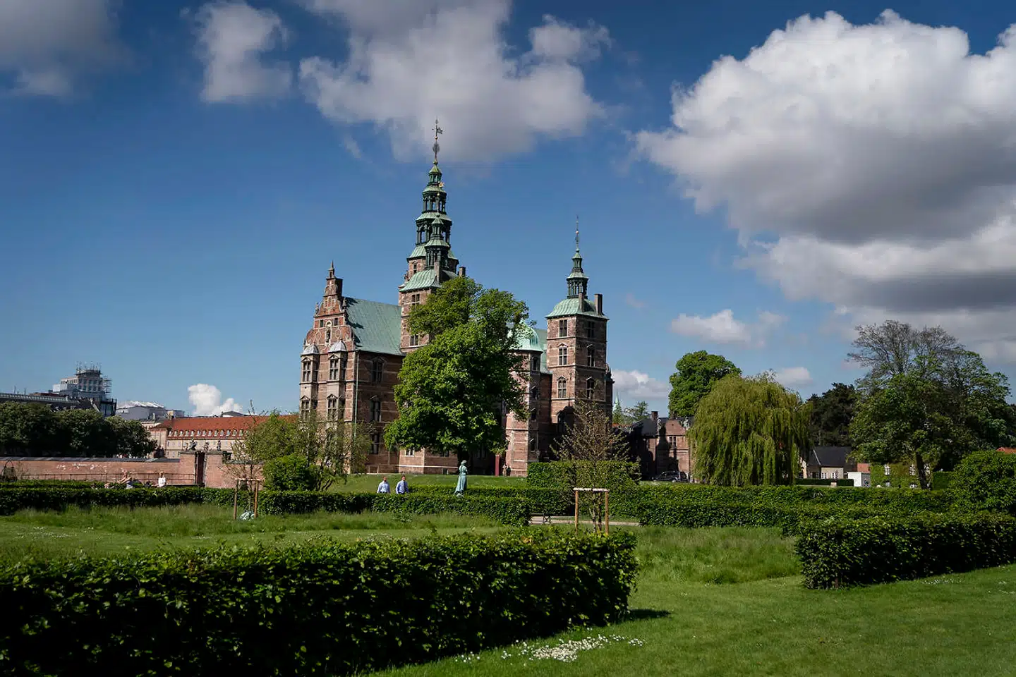 Rosenborg Slot i Kongens Have. Nu er parken lukket ned.
