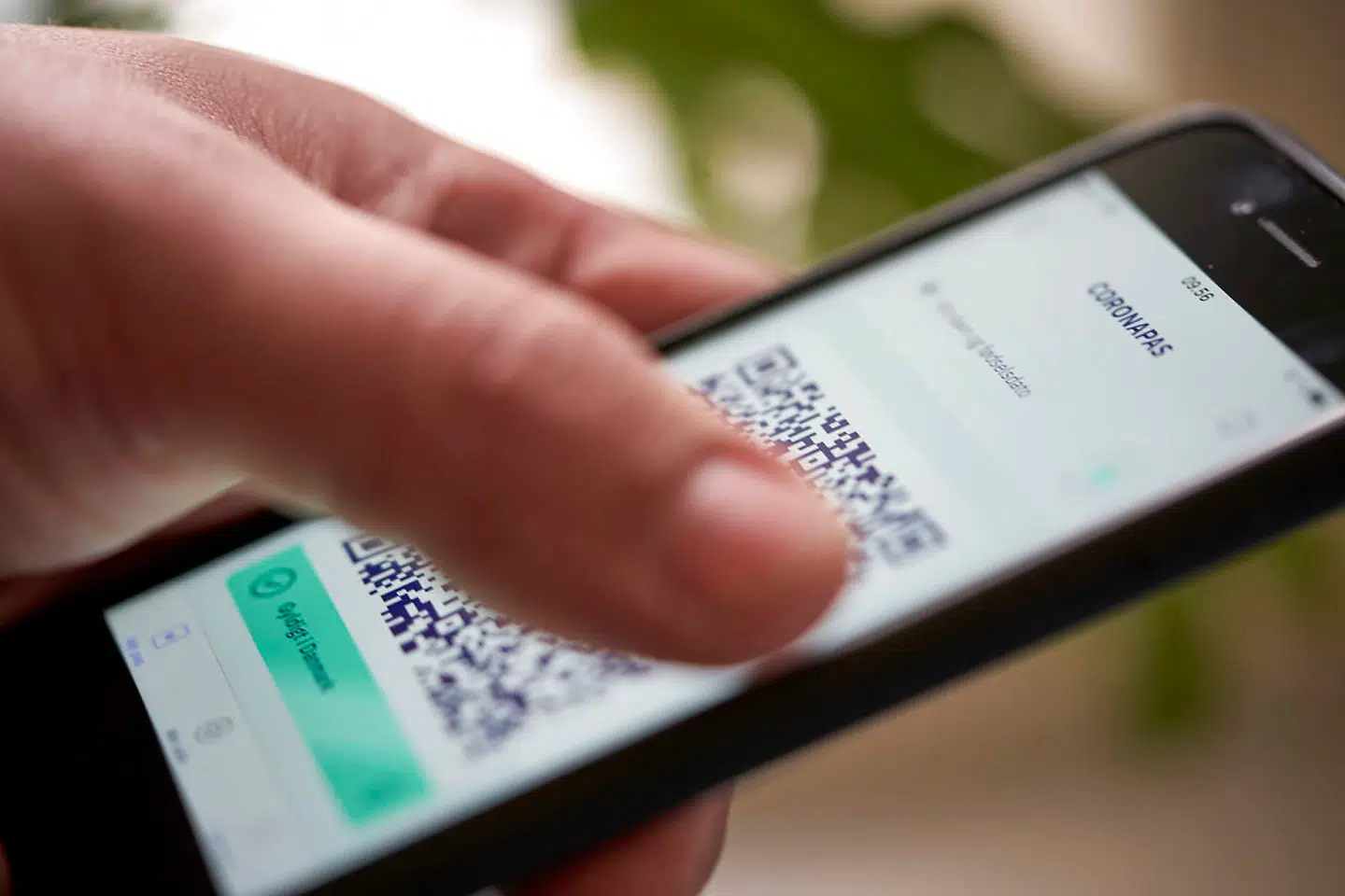 De forkerte oplysninger om Cecilies vacciner fremgik blandt andet af den ny coronapas-app. Dette billede er dog ikke af Cecilies app.