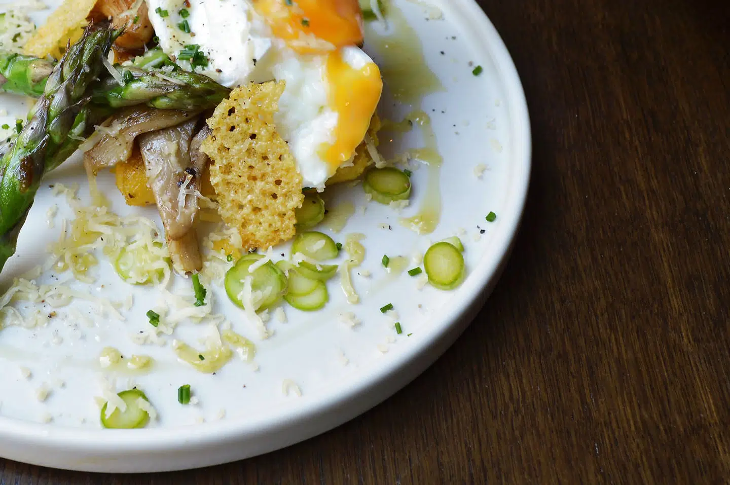 Der er blandt andet polenta på menuen hos Cadence.